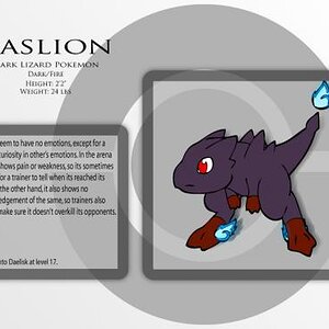 Fake Pokemon   Baslion by Prinny Dood