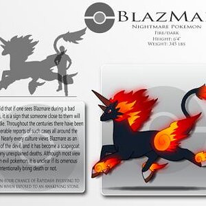 Fake Pokemon   Blazmare  new  by Prinny Dood