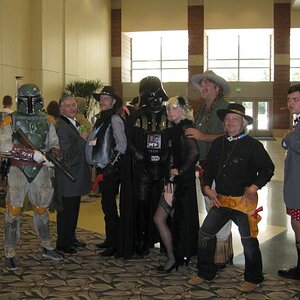 It's normal to have lots of Star Wars people gathering in the main area