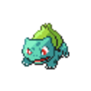 This is a revamped Gold Bulbasaur sprite. The result was quite satisfying as G/S/C sprites have little to no shading so I completely got rid of everyt