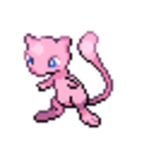 This is the Silver sprite of Mew revamped with DPPt colours, it turned out pretty well in my opinion as the shading on the Mew was horrific and the co