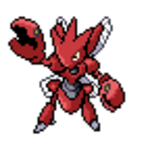 This is the Silver sprite of Scizor revamped, this one took me quite a while to do but I'm very pleased with the result ^^