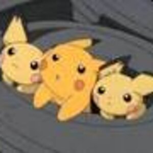 Pikachu and the pichu brothers. This is a very cute picture!