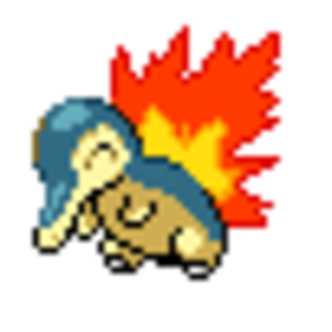 Silver Cyndaquil done with HG/SS colours, I did this really fast because it was small and easy to shade in. Cute little thing :]