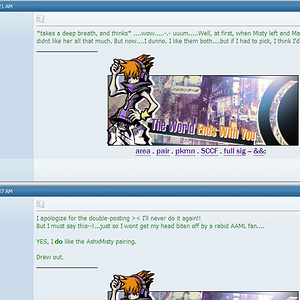 LOL

oh my god.. 
(wtf? How was my second post even on topic? It wasn't D: )

>___> Apparently I didn't know there was an 'Edit' button when I was a n