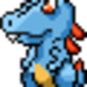 A Bagon edited to be Totodile.