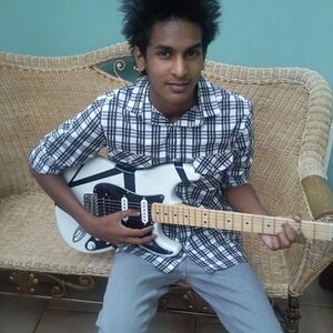 This was recent. The guitar in this was painted by me.