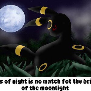 Umbreon's saying on darkness