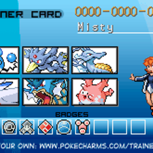 This is what I think Misty's team will be if she went to Sinnoh her Azurill Psyduck Horsea and Togetic evolved her Azurill evolved when she was battli