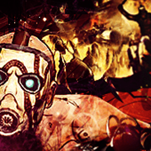 Featuring a bandit from Borderlands (Game); Made by Suijho.