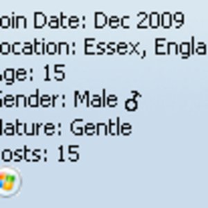 I have the same age and postcount. XD;