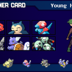 What my trainer card looked like back with Blue Version