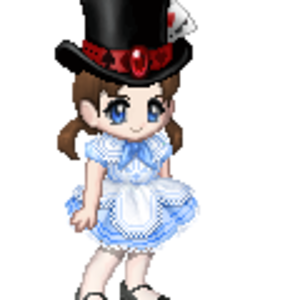 As Alice in Wonderland (Top Hat with playing cards)