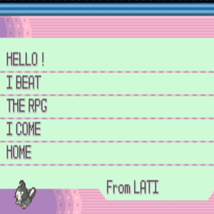 Hehehe!^^ A letter I just wrote for the lulz!^^ It was quite hard to "write" with that space... This screenshot is from Explorers of sky, a hack made 
