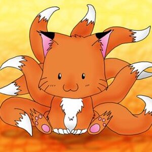 Chibi 9 Tailed Fox by Animefreak1212