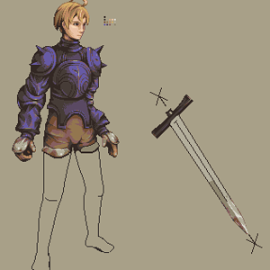 Ramza from Final Fantasy Tactics! Incomplete though.. Typical of my lazyness.