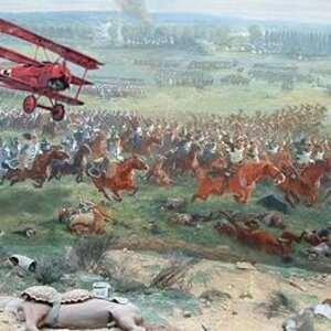 The Red Baron wreaking havoc at the battle of Waterloo.