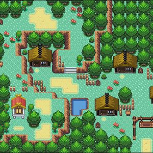 Springbean town is delicate town where a young adventurer will one day,set off on their quest to be the greatest Pokemon Master of all time. A shrine 