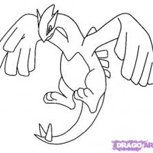how to draw lugia from pokemon step 8