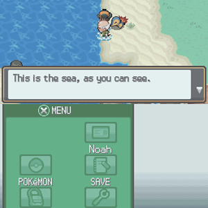 This is the sea, as you can see.
