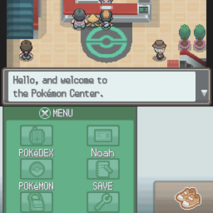 Welcome to the Pokemon Center.