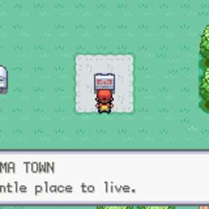 ALGAMA TOWN sign.