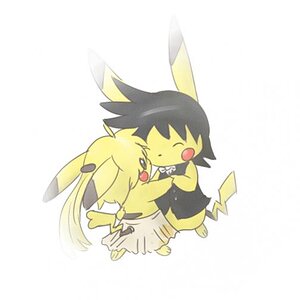 PikaRed and Yellowchu waltzing.