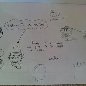The Indian Jones Spoof Page. Me and my friend did it in media studies whilst watching Indiana Jones.