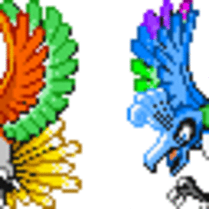 ..I like HO-OH and I love the color blue =)

Original sprite by pokemonelite.com