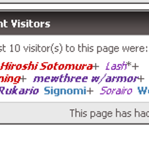 Yay for coloured usernames! XD