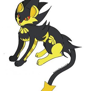 This is a picture I drew of my Luxray, Armand. :3