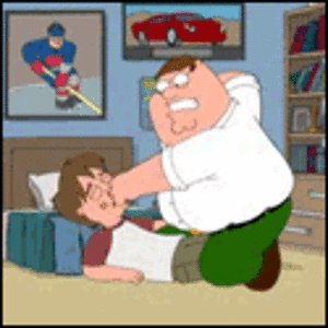 Kid told Peter he doesnt play PS3 , Peter punches him over 9,000x for that.