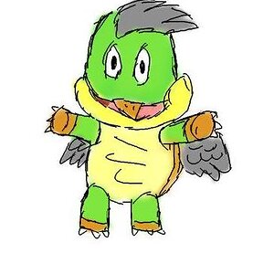 This is Turtgeon. I was inspired by a random idea of a half turlte half pigeon and then I saw Turtwig and then kinda copied it but...I'll probrably ch