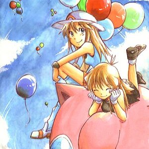 Another favorite. Teenage Blue with her younger self.
