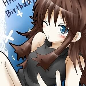 Happy Birthday! I wish someone would give me a Birthday card with Blue on it. XD