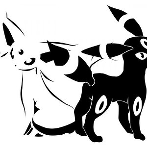 Umbreon & Espeon by exaction