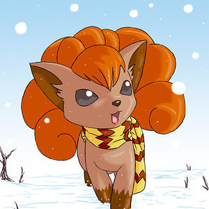 002  Vulpix w Scarf in winter