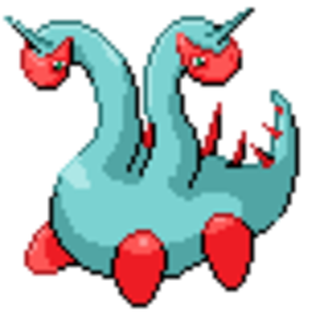A Hydra like fakemon. It belongs to Frozenfeather at DEVIANTART. I made the sprite.