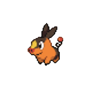 Pokabu
The Fire Pig Pokémon, also one of the starter Pokémon.
