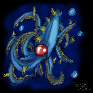 First official drawing with a graphics tablet <3
My idea for Tenterror, the evolution of Tentacruel =]
