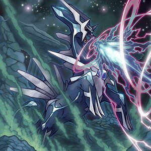 This is one of a series called... I think it was "Pearl Mode," or Pearl Something in any case. Lovely fanart of Pokemon performing an attack; in this 