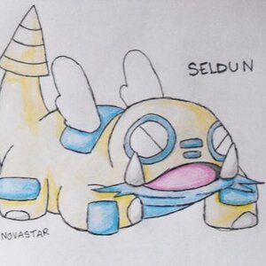 My first ever fakemon, I love Dunsparce so much I made him an evolution.
