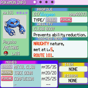 Psycho Emerald Status 1