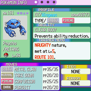 Psycho Emerald Status 2