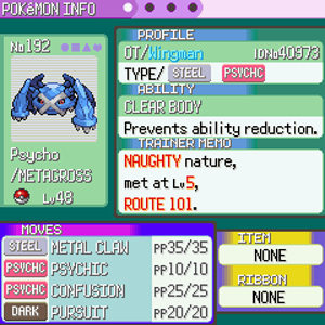 Psycho Emerald Status 3