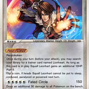 Squall Pokemon card I made myself :)