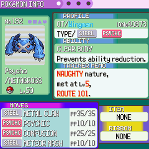Psycho Emerald Status 4
