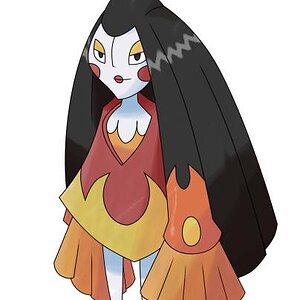 Geisha Pokemon! 
Type: Fire/Ghost