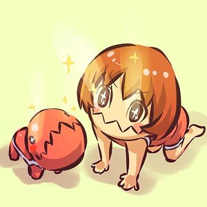 a rather funny and cute trapinch gijinka