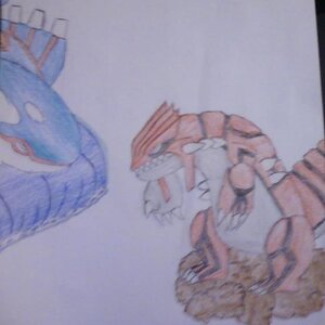 Kygore and Groundon